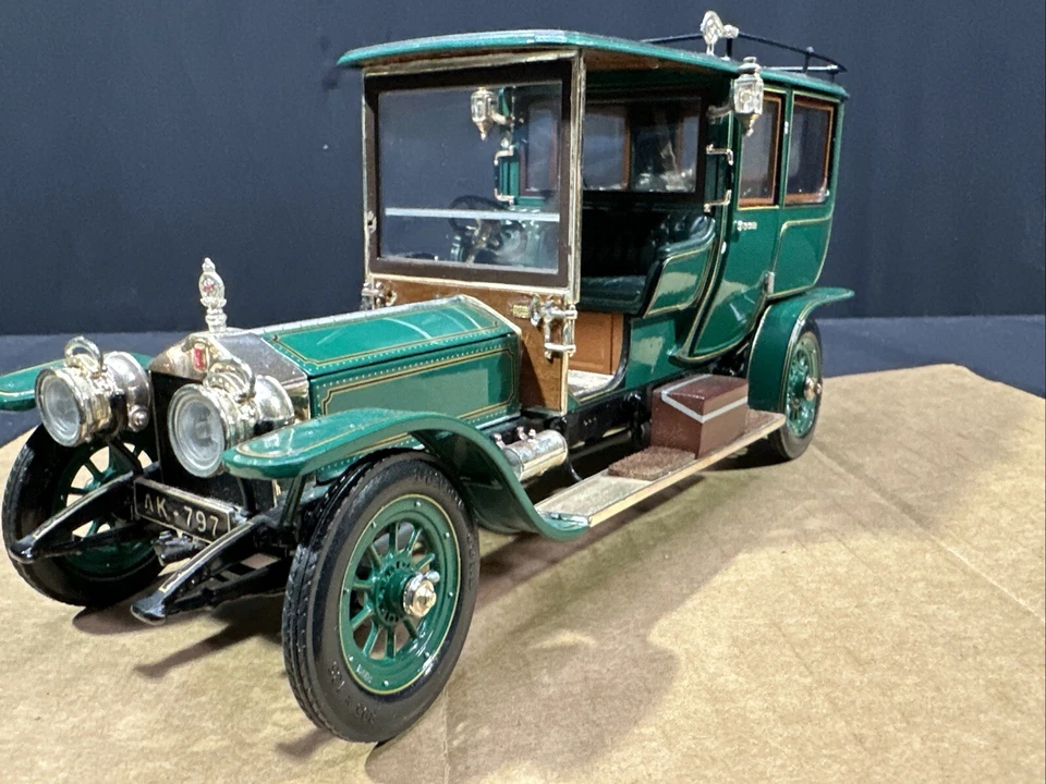 FRANKLIN COMO NUEVO 1907 ROLLS-ROYCE SILVER GHOST ESCALA 1/24 COCHE FUNDIDO A PRESIÓN Foto 2 de 4