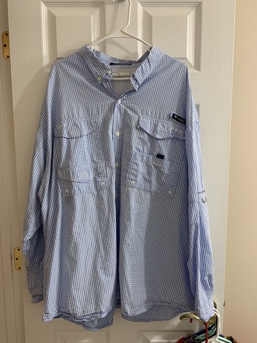 Columbia PFG Men's Long Sleeve Button 