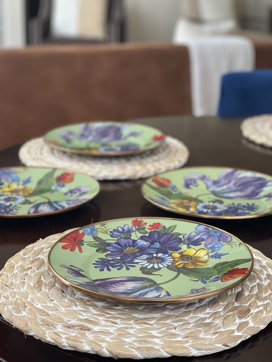 MACKENZIE-CHILDS Enamel Dinner 3-Piece Set, 10-Inch Round Serving