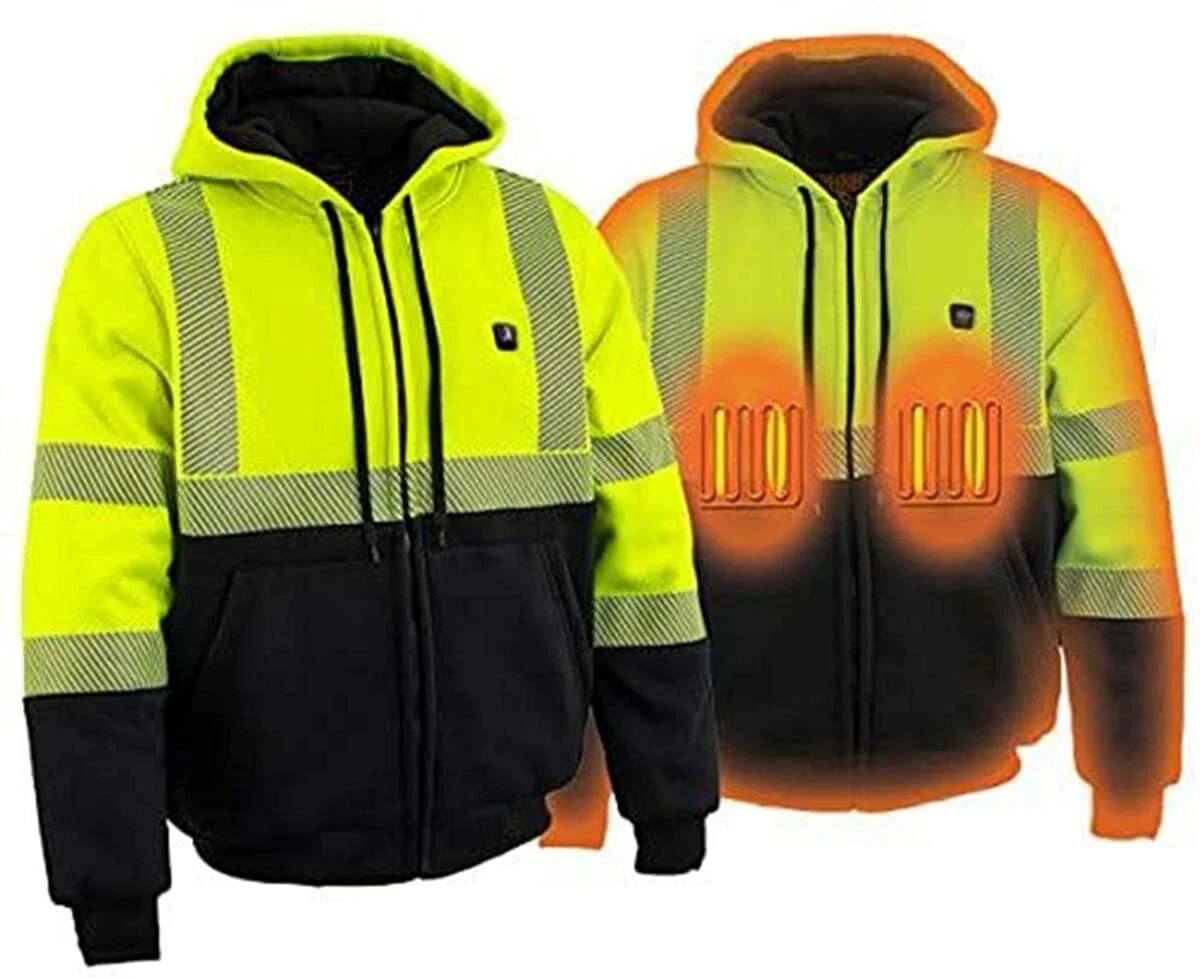 NEXGEN HEAT MENS TEXTILE HEATED JACKET w/ HEATING ELEMENTS~BATTERY PACK - SALR
