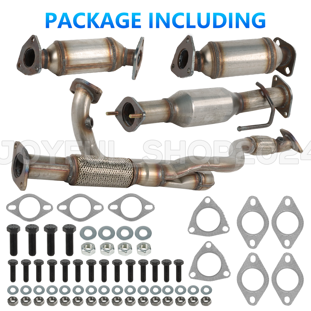 For 20092017 GMC Acadia 3.6L All Three Catalytic Converters Flex Pipe