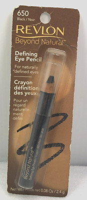 New  REVLON BEYOND NATURAL Defining Eye Pencil - 650 BLACK **SOLD AS-IS