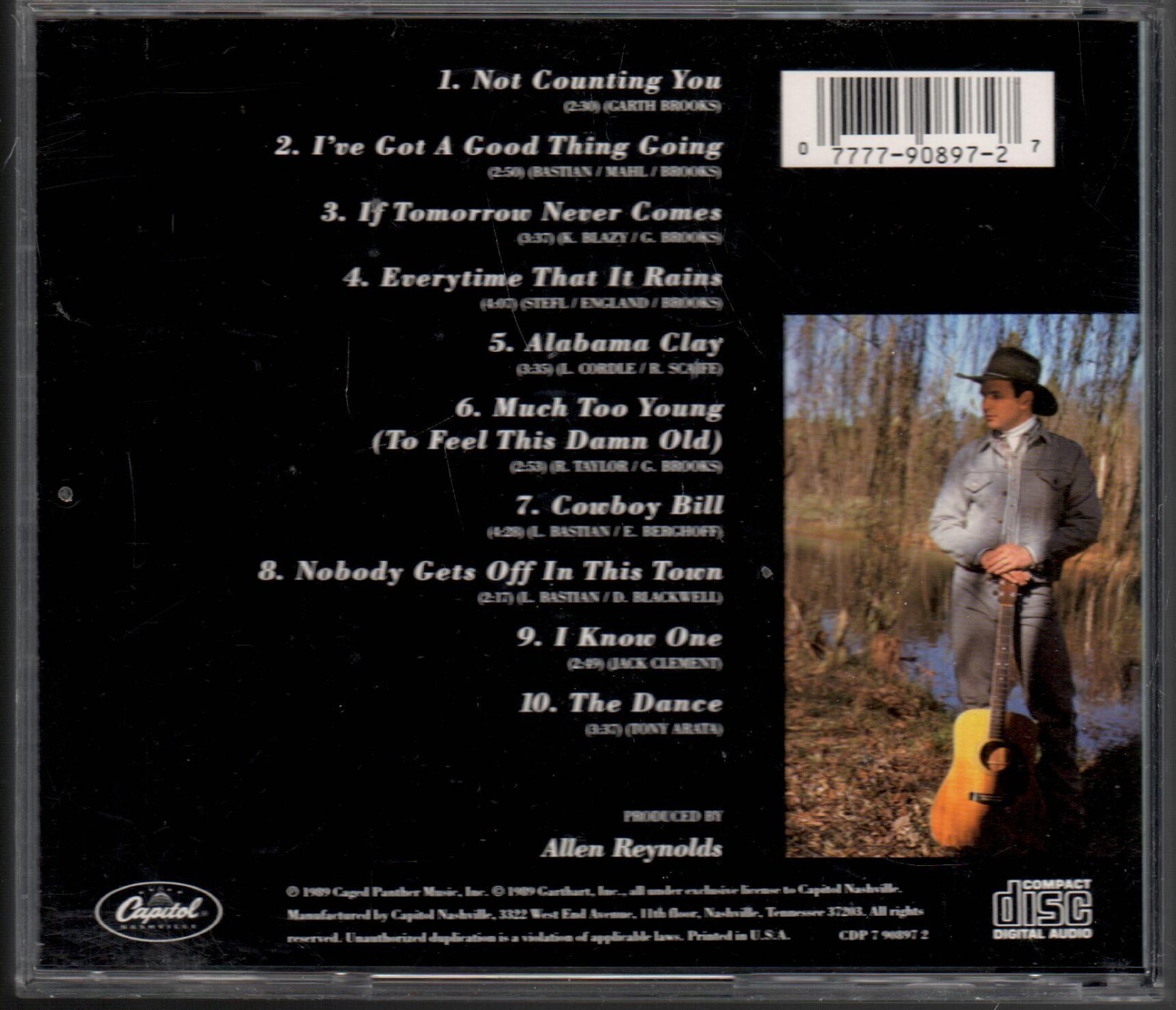 Garth Brooks Audio CD By Garth Brooks 1989 Capitol Records 