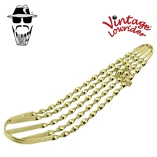 F&R ORIGINAL LOWRIDER GOLD TWISTED BANANA SEAT PAN FOR 20" BlKE/BlCYCLES