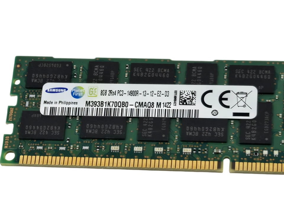 Lot of 33 M393B1K70QB0-CMAQ8M - Samsung 8 GB DDR3-1866 RDIMM PC3-14900R - Image 2 of 4