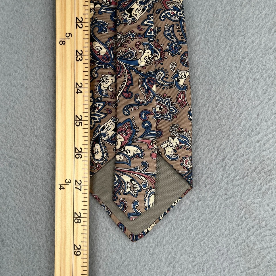 Corbata Balancine Disney The Tie Works Beige Paisley Mickey Seda Hecha en EE. UU. Hombres Foto 4 de 4