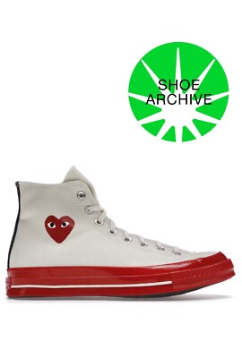 NEW 5-12 Converse Comme des Garçons CDG Play x Chuck 70 High Red A01794C 8D&5A