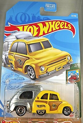 2021 Hot Wheels #22 HW Gateways 2/5 RV THERE YET Yellow/Chrome w/Chrome AD-5 Sp