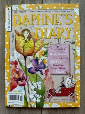 DAPHNE'S DIARY Number 2 2024 HAPPY EASTER Egg POSTER Recipes STICKERS Creative