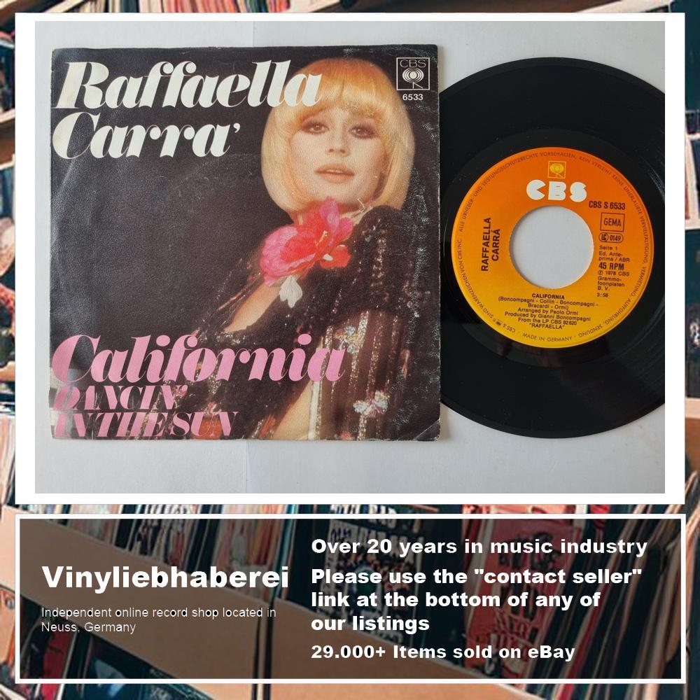 Raffaella Carra - California 7'' Vinyl Germany | eBay