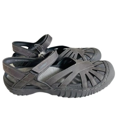 Jambu JSport POPPY Grey Sport Sandals New Womens Shoes, Size 10