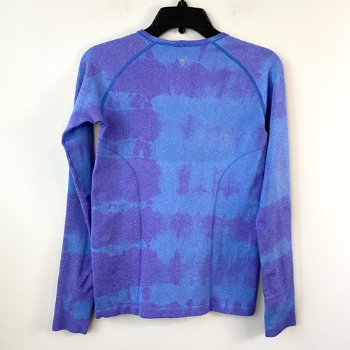 Ivivva By Lululemon Swiftly Tech Long Sleeve Top Blue Purple Tie Dye 14 - Picture 3 of 6