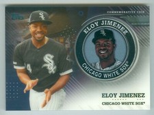 2020 Topps Series 2 Player Medallion Coin Relic TPM-EJ Eloy Jimenez White Sox