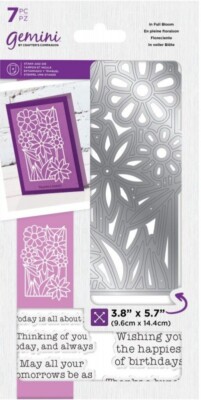 Gemini Decorative Outline Stamp and Die - In Full Bloom New C99