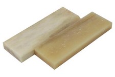 Bone Nut Blanks - 2.5" x 13/16" x .25" - NATURAL - 2 pack - Large