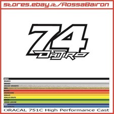 1 ADESIVO 74 DAIJIRO KATO mm.60 x 34 - HONDA STICKERS PEGATINAS AUFKLEBER DECALS