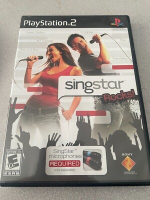 PS2 Playstation Singstar Rocks!  game ( free shipping to Canada