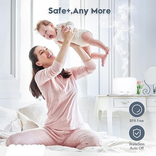 Mini Mist humidifier Air Diffuser Aroma Defuser Essential Oil Ultrasonic US - Picture 12 of 12
