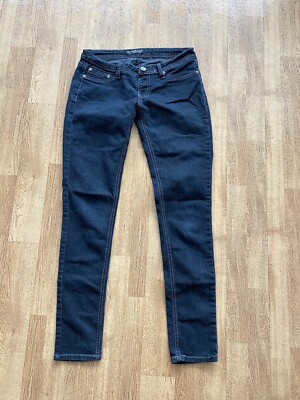 YMI Jeans Womens Blue Dark Wash Denim Skinny Jeans Size Medium M
