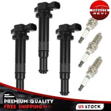 Set of 3 Ignition Coil & Spark Plug For 2006 Kia Optima 2.7L V6