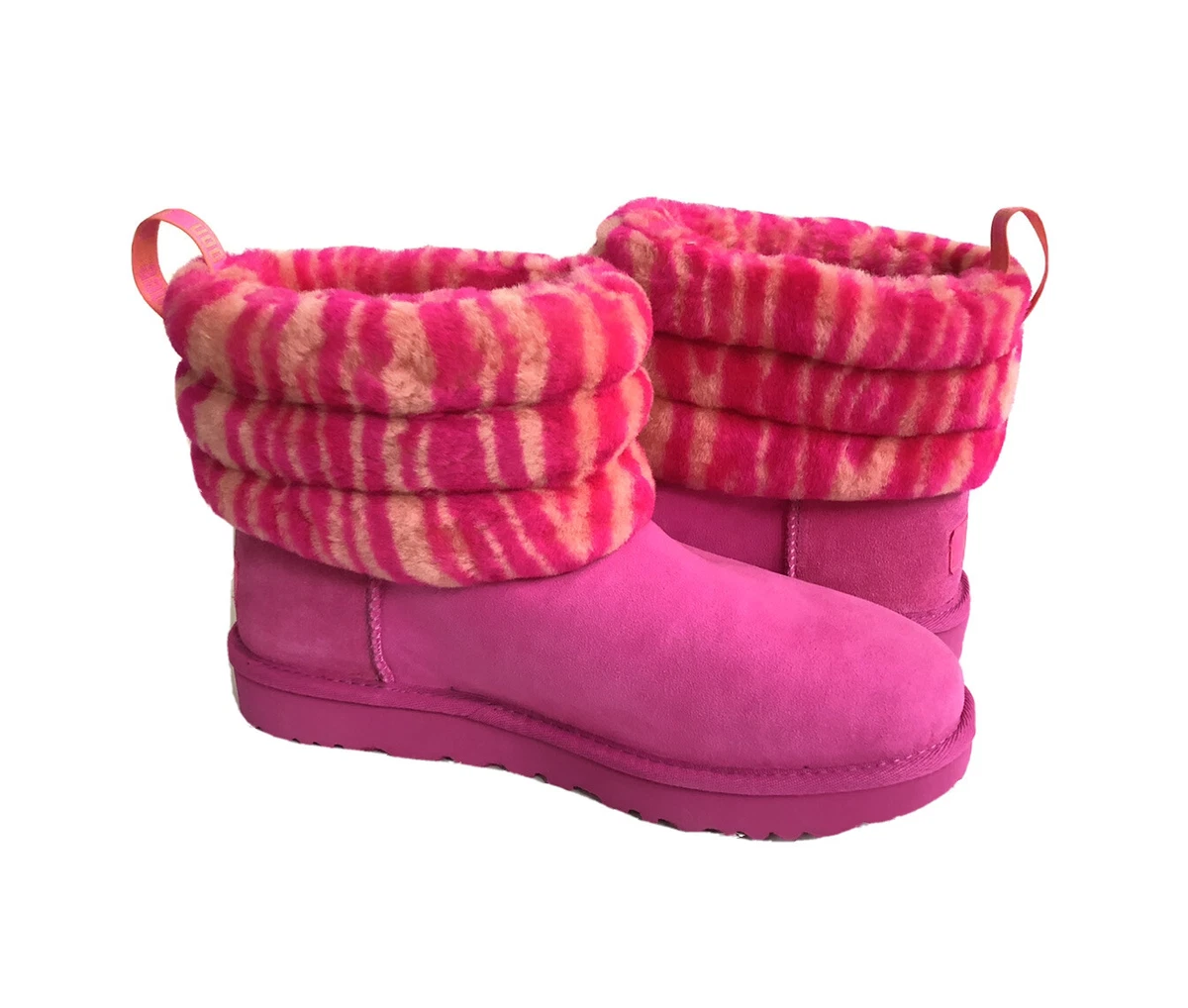 Classic mini fluff quilted boot ugg store pink