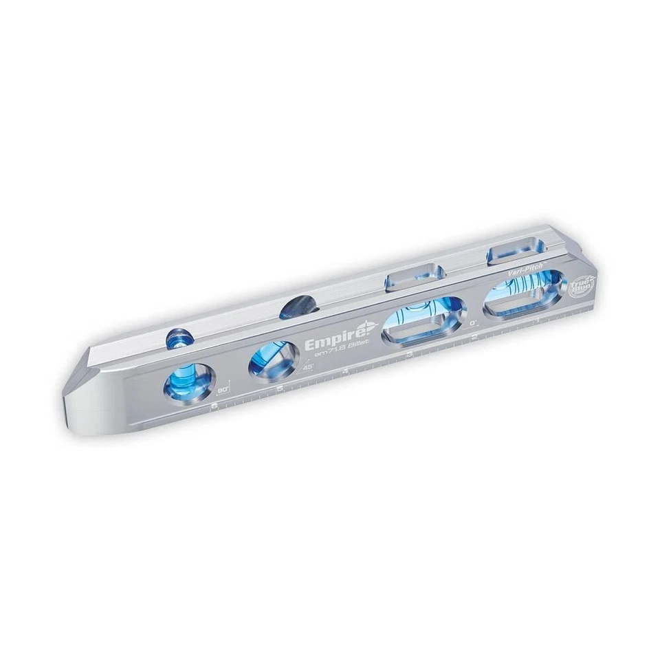 8 in.True Blue Aluminum Neodymium Solid Strong Magnetic Billet Torpedo Level new - Image 2 of 4