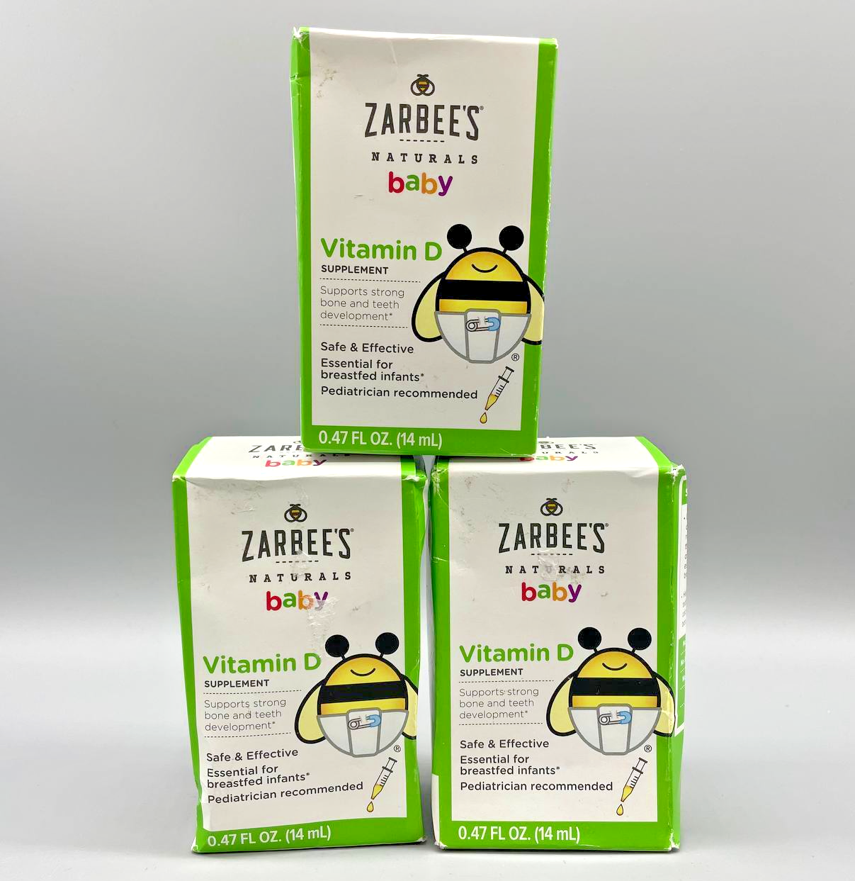 Zarbee's Naturals Baby Vitamin D3 Supplement 0.47oz 3PK Exp 11/25+ eBay