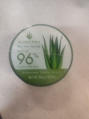 Aloderma Organic Aloe Vera Gel For Face & Body 96% Pure Aloe Gel 200g/7.05oz New