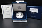 2010-W Proof American Silver Eagle Dollar $1 Box & COA US Mint Bullion OGP