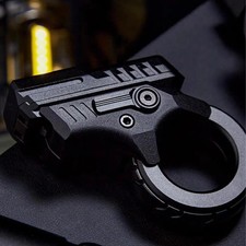 Metal Alloy Gun Folding Hand Adult Toys Fidget Ring EDC Spinner