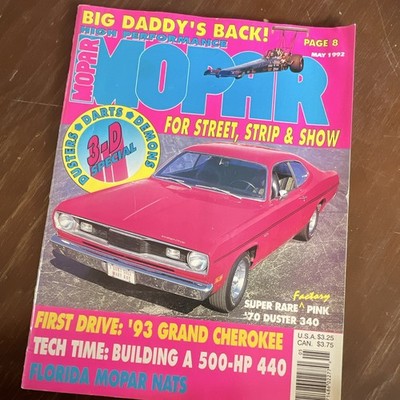 High Performance Mopar - May 1992 Vol 6 Illustrated Mopar Dodge Plymouth