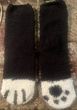 Women Cat Claws Soft Fluffy Cozy Bed Socks Casual