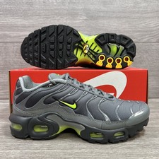 Nike Air Max Plus TN GS grigio fumo Volt scarpe da ginnastica UK 5 EU 38 IF6169-084 nuove