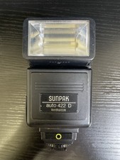 Sunpak Auto 422D Thyristor Camera Flash for Hot Shoe Mount Cameras