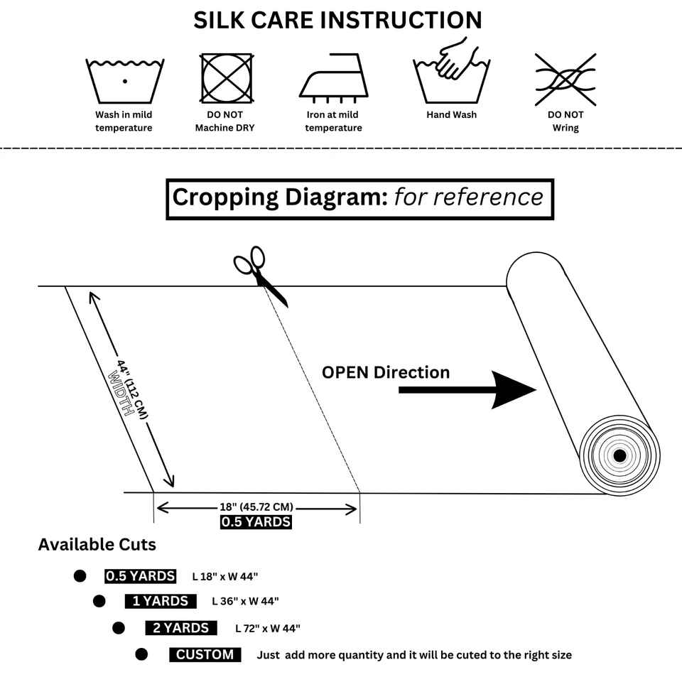 Pale Mauve 100% Pure Mulberry Silk Fabric by the Yard 44" width 19 mm 6A Grade - Image 2 of 4