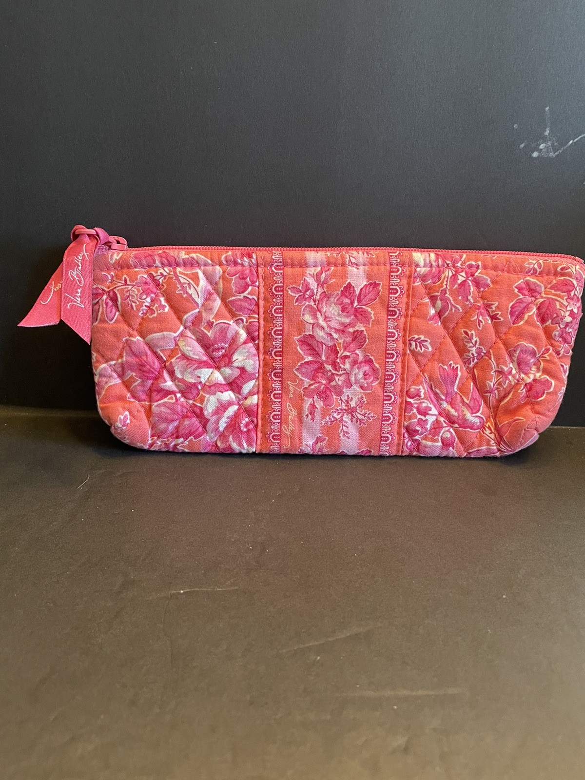 Vera Bradley &ldquo;Hope Toile&rdquo; Brush And Pencil Case Retired 