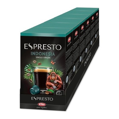 ESPRESTO Single Origin Indonesia Lungo, Kompatibel Mit K-Fee & ALDI EXPRESSI