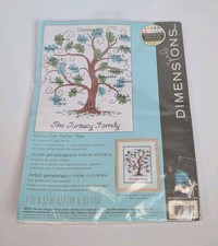 Vintage Dimensions Curvy Oak Family Tree Counted Cross Stitch Kit 70-73821