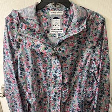 Joules Golightly Packable Multicolor Floral Waterproof Raincoat Women  s Size 8