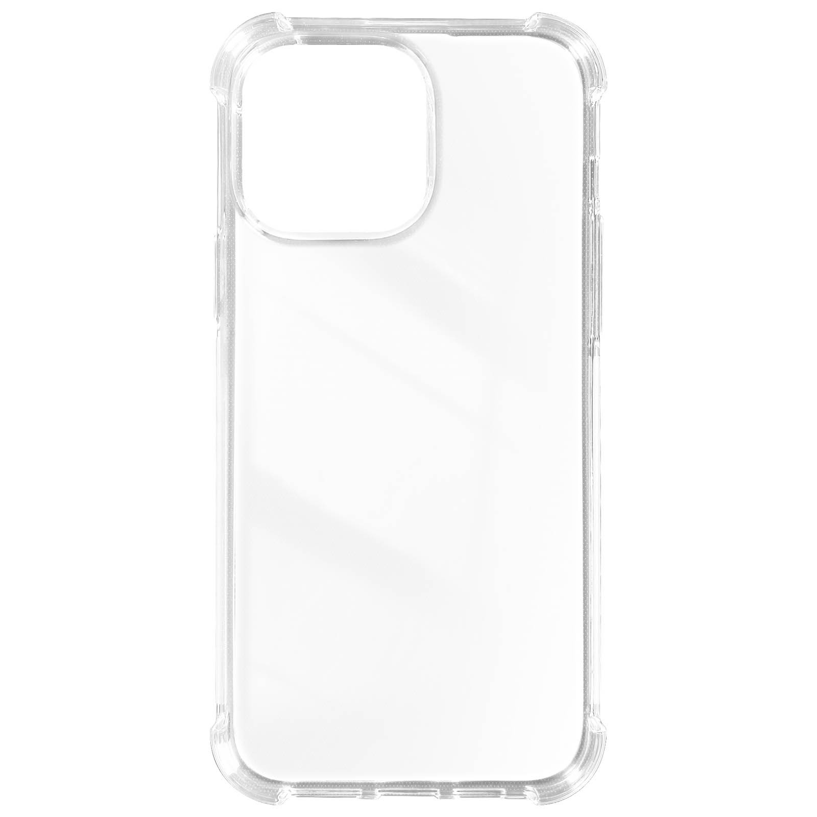 Coque antichoc transparente pour iPhone 15 Pro en silicone transparent Classic Bump
