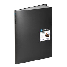 18x24 Heavy Duty Art Portfolio Binder with 30 Clear Sleeves - Protect Display