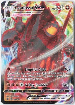 Coalossal VMAX - #099/185 SWSH04: Vivid Voltage Holofoil NM