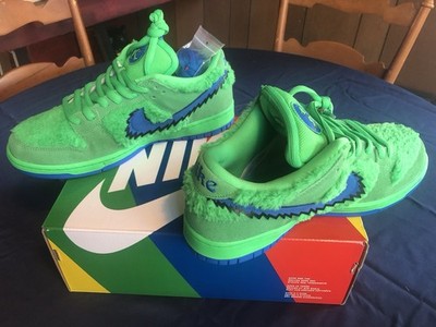 Nike SB Dunk Low x Grateful Dead Green Bear Size 10.5