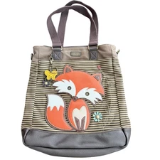 CHALA Fox Work Brown Tote Shoulder Bag - Fox Lovers