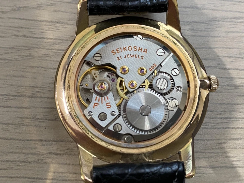 Orologio Uomo Vintage 1963 [Quasi Come Nuovo] Seiko Skyliner J15006 Oro 36mm ... - Immagine 3 di 4