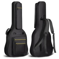 CAHAYA 44 Inch Guitar Bag Multi-pockets for 44.5 x 20 x 4.7 inches, Black