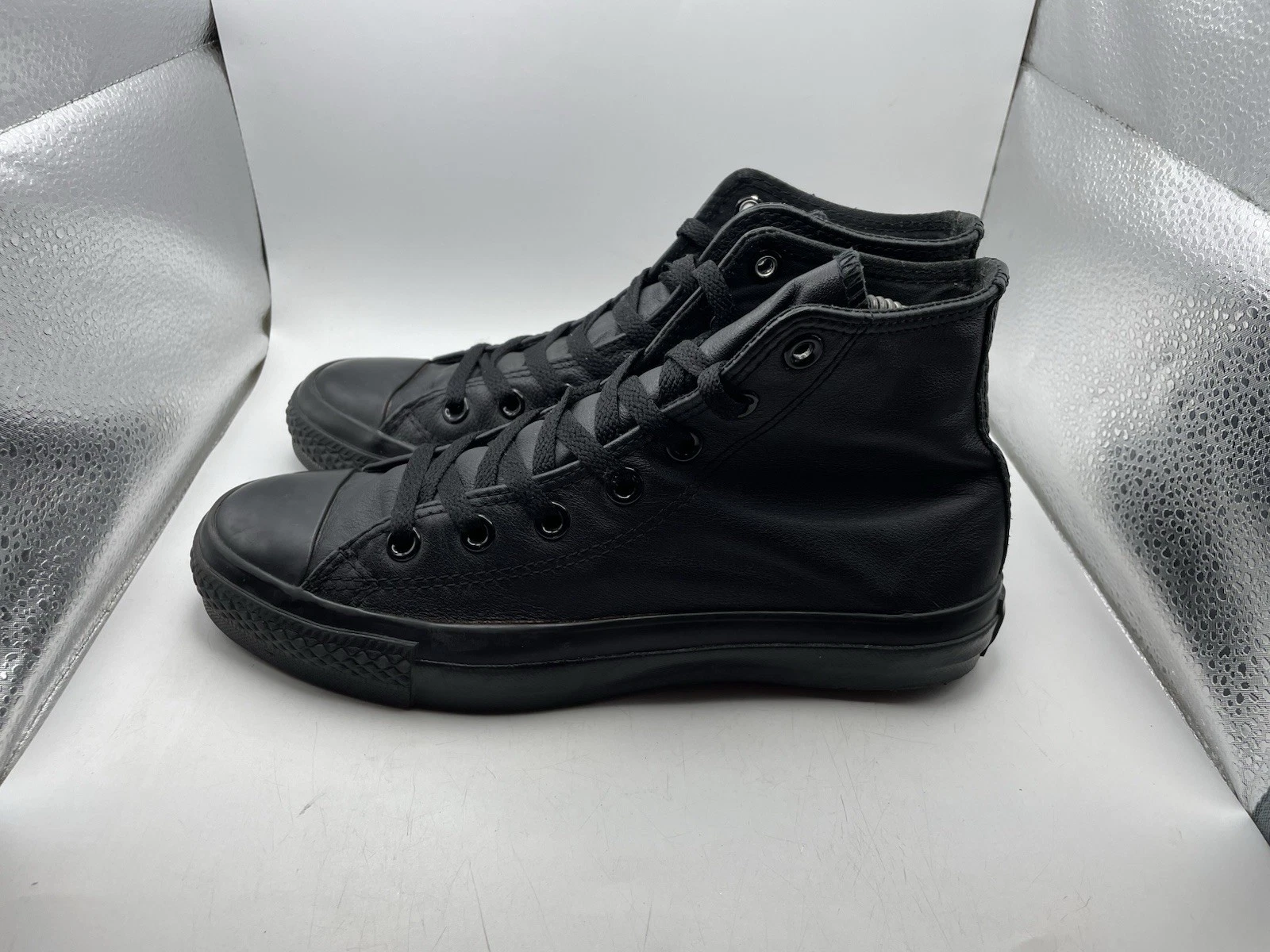 Sneakers Converse All Star Hi in pelle nere da donna taglia 7 5