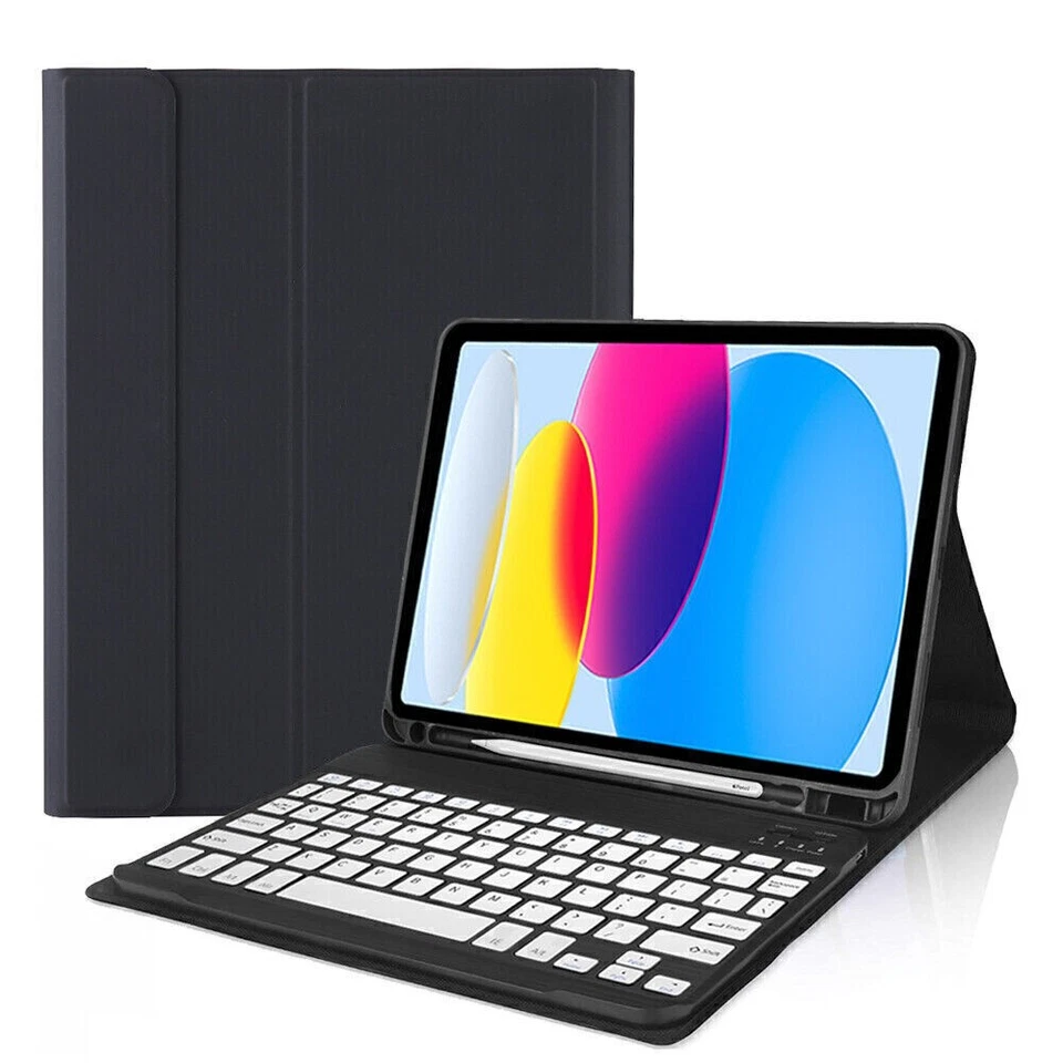 Bluetooth Keyboard Case Mouse For iPad 6/7/8/9/10/11th Gen Air 11 M3 2025 Pro 11 - Image 2 of 4