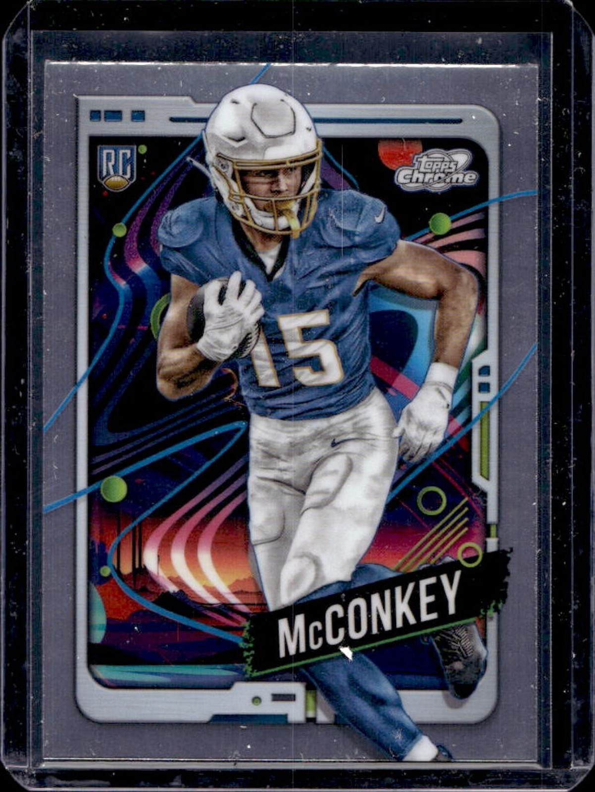 2024 Topps Cosmic Chrome Ladd McConkey Rookie RC #152 Chargers