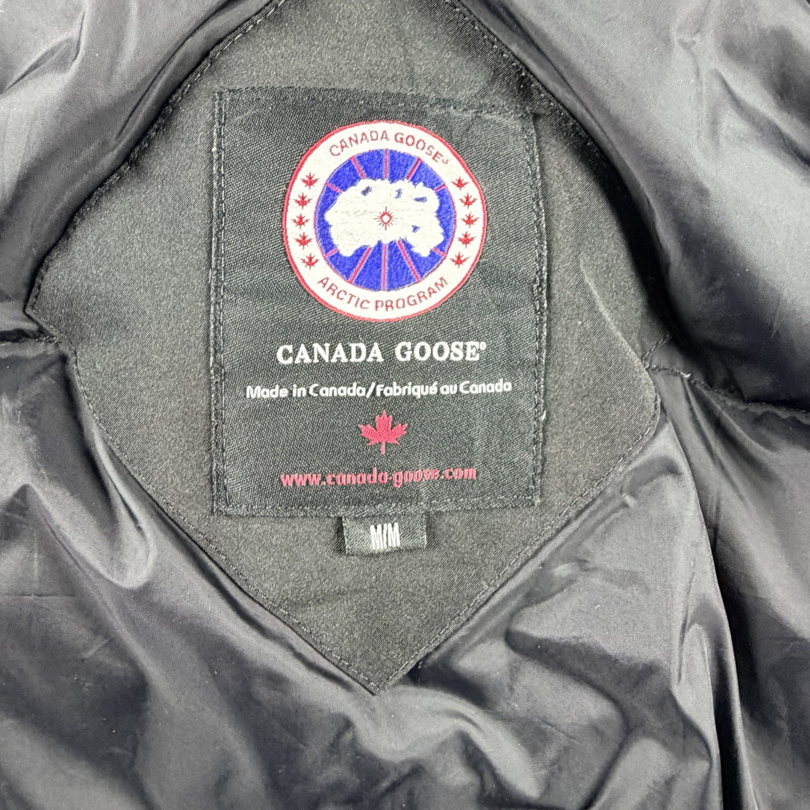 Canada Goose Burnett Jacket Black Men’s Medium M Hooded Down Parka Coat thumbnail 23